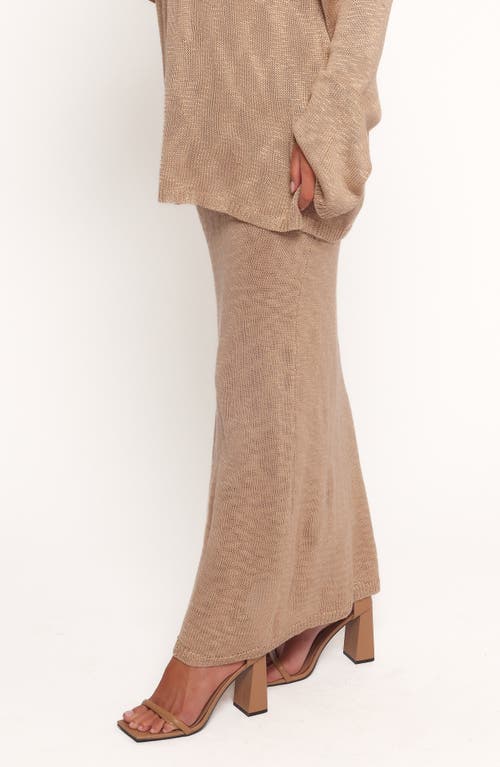 Petal And Pup Petal & Pup Indya Knit Maxi Skirt In Gold