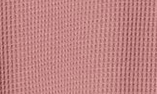 Shop Edikted 88 Long Sleeve Waffle Knit Crop Top In Mauve