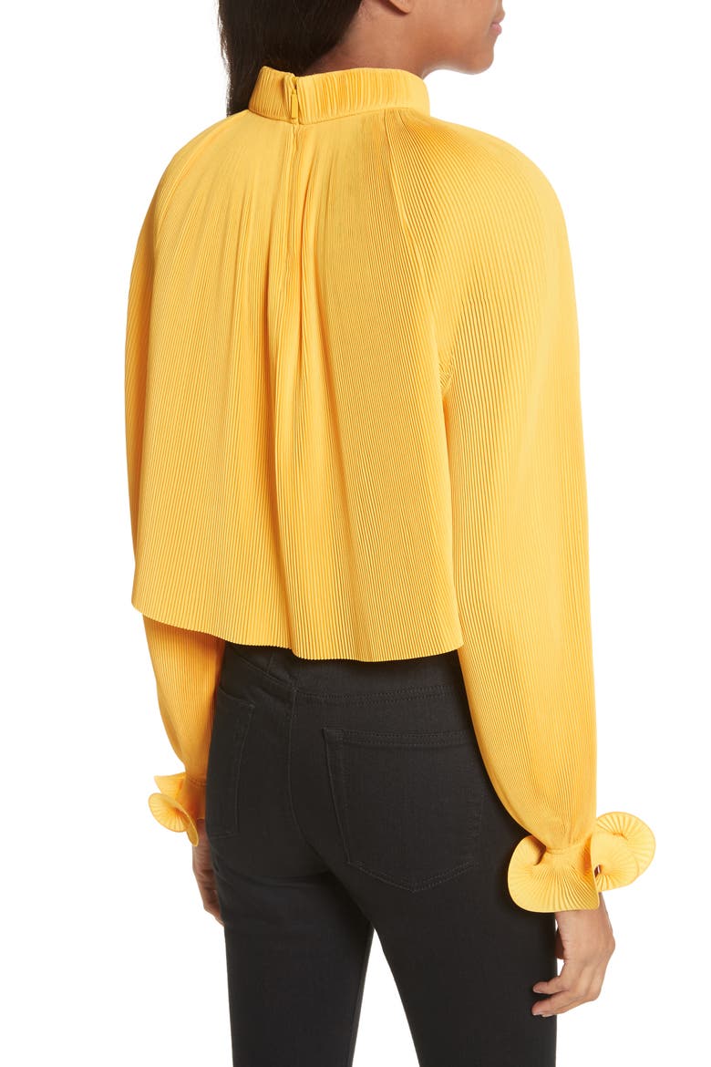 Pleated Crop Top, Alternate, color, SURRAY