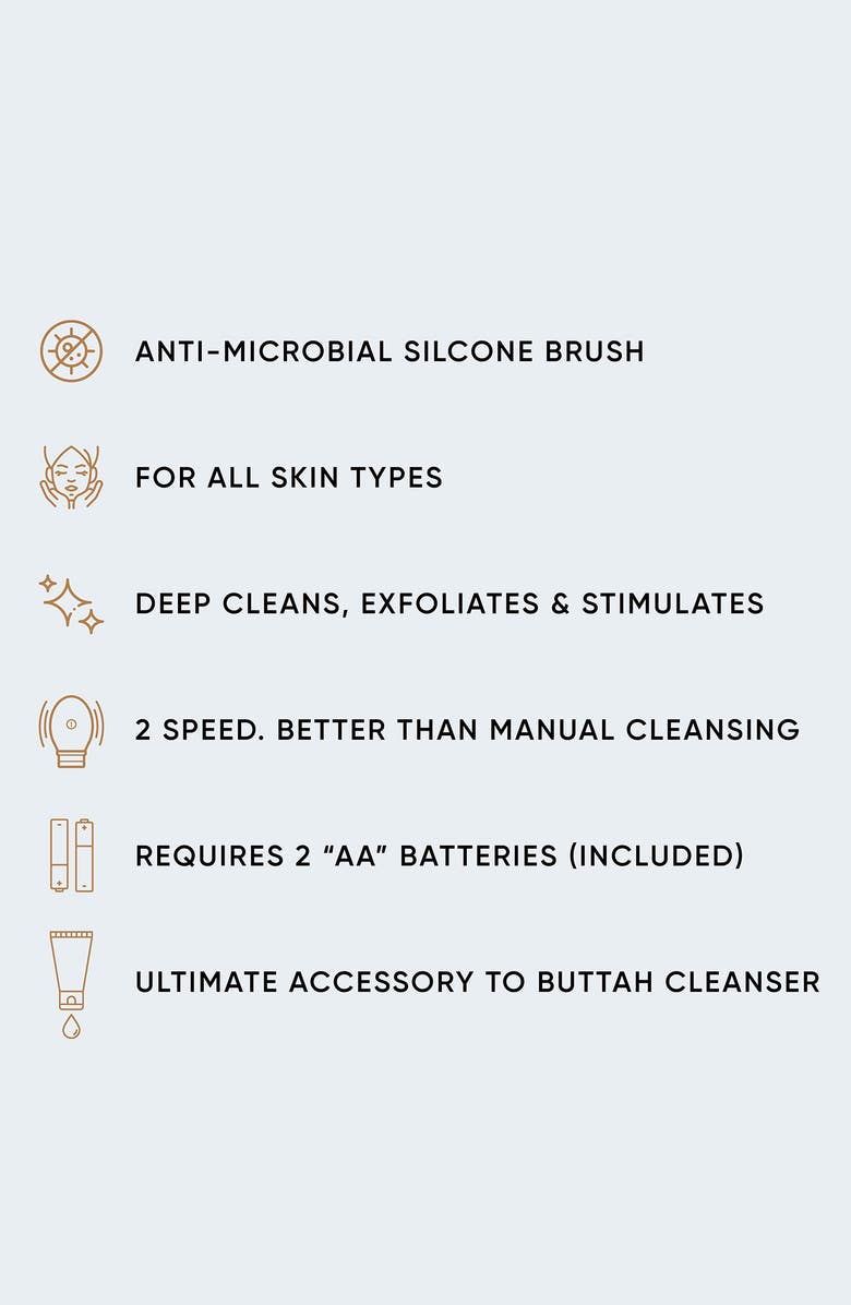 Buttah Skin Vibe + Cleanse Cleanser & Facial Cleansing Device Set, Alternate, color,
