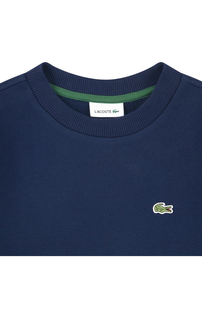 Lacoste Kids
 Long Sleeve French Terry Dress, Alternate, color, Marine