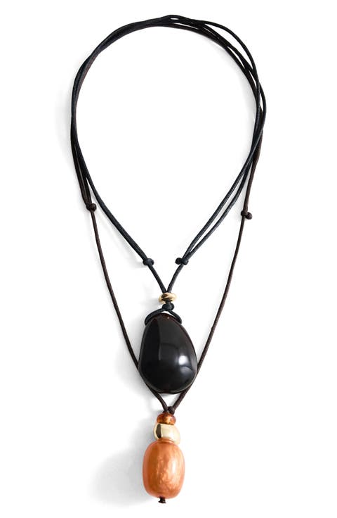 Combined Double Pendant Necklace
