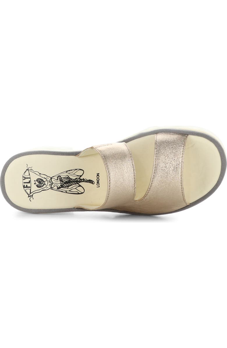 Fly London Tech Platform Sandal, Alternate, color, Sahara Laminato