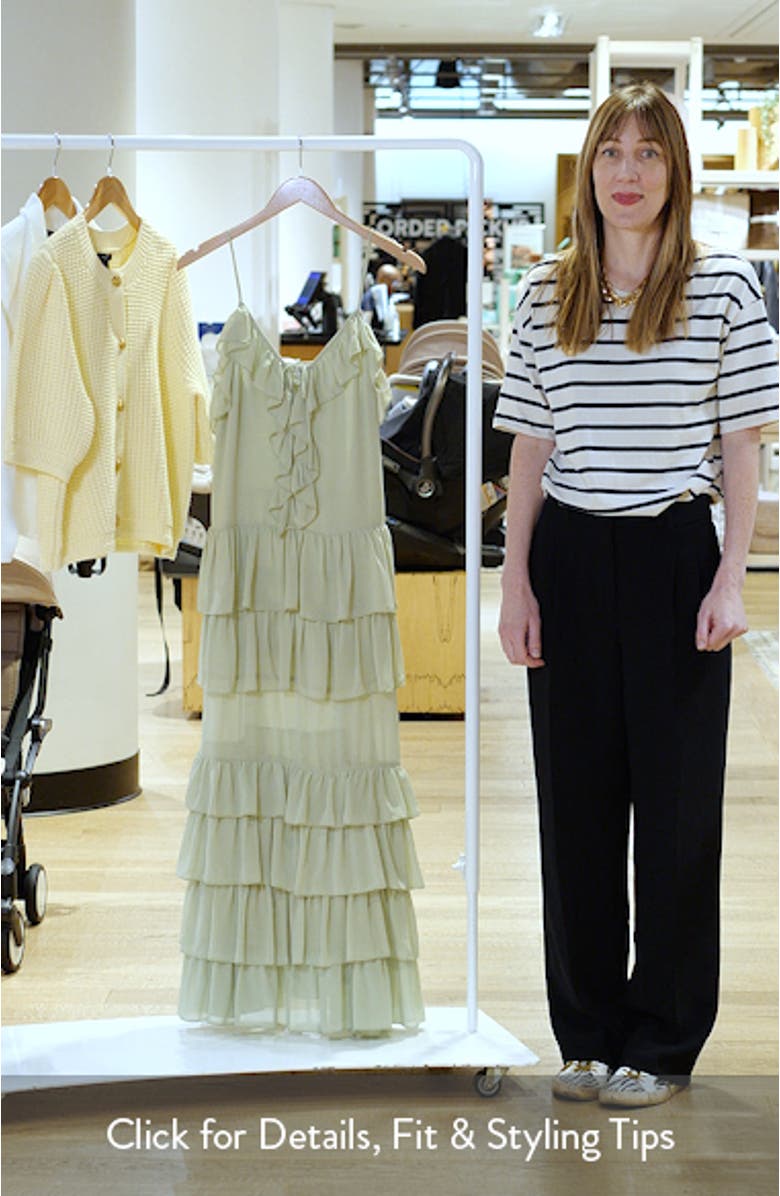 Orcadia Ruffle Maxi Dress, sales video thumbnail