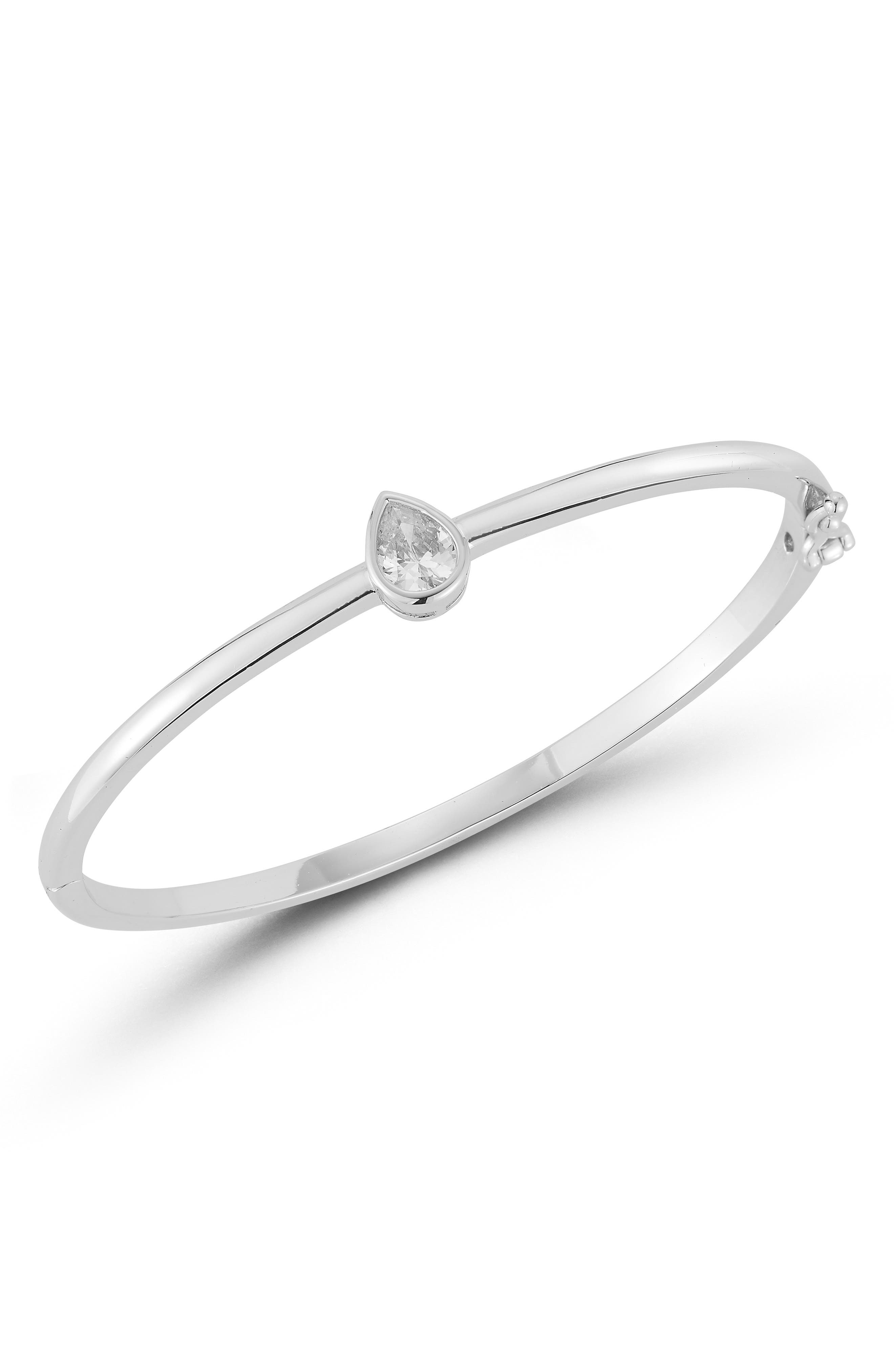 Pear Cubic Zirconia Bangle