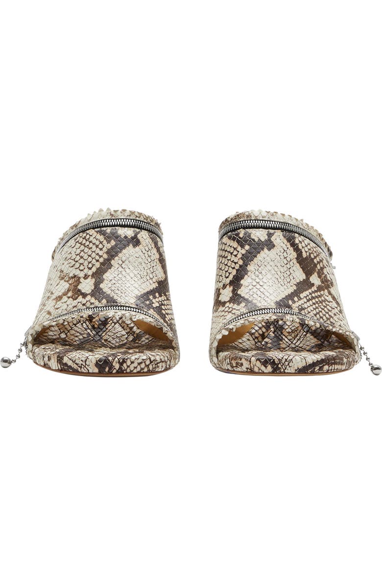 Burberry Peep Sandal, Alternate, color, Serpent