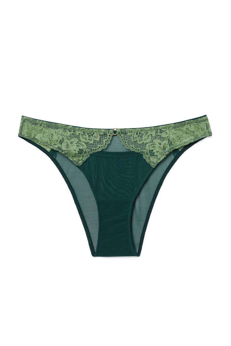 Abella Cheeky Panties, Alternate, color, Dark green