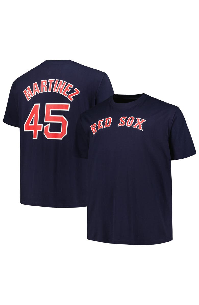 PROFILE Men's Profile Pedro Martinez Navy Boston Red Sox Big & Tall Cooperstown Collection Player Name & Number T-Shirt, Alternate, color, 