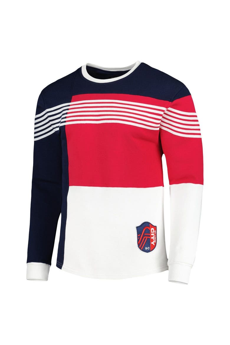 Men's Navy St. Louis City SC Logo Pullover Sweatshirt, Alternate, color, Navy