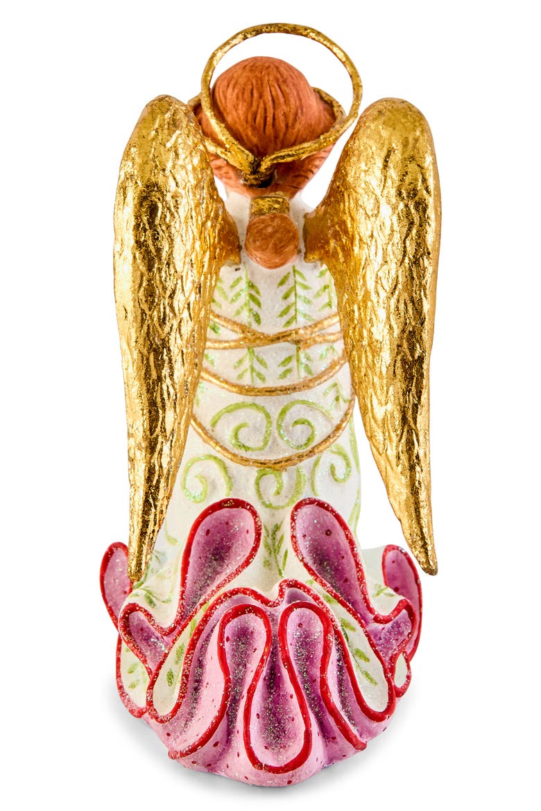 Patience Brewster Nativity Praying Angel Ornament, Alternate, color, GOLD