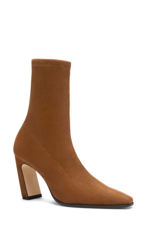 Stassi Stretch Leather Bootie