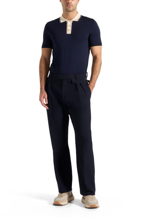 Pierre Relaxed Fit Pleated Tailored Trousers