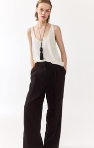 H&M Tailored Linen-blend Trousers