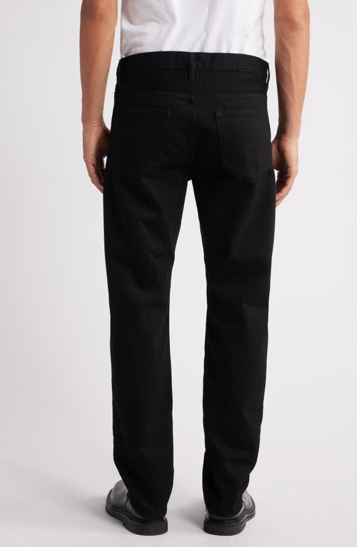 Frame Modern Slim Straight-leg Woven Trousers In Black