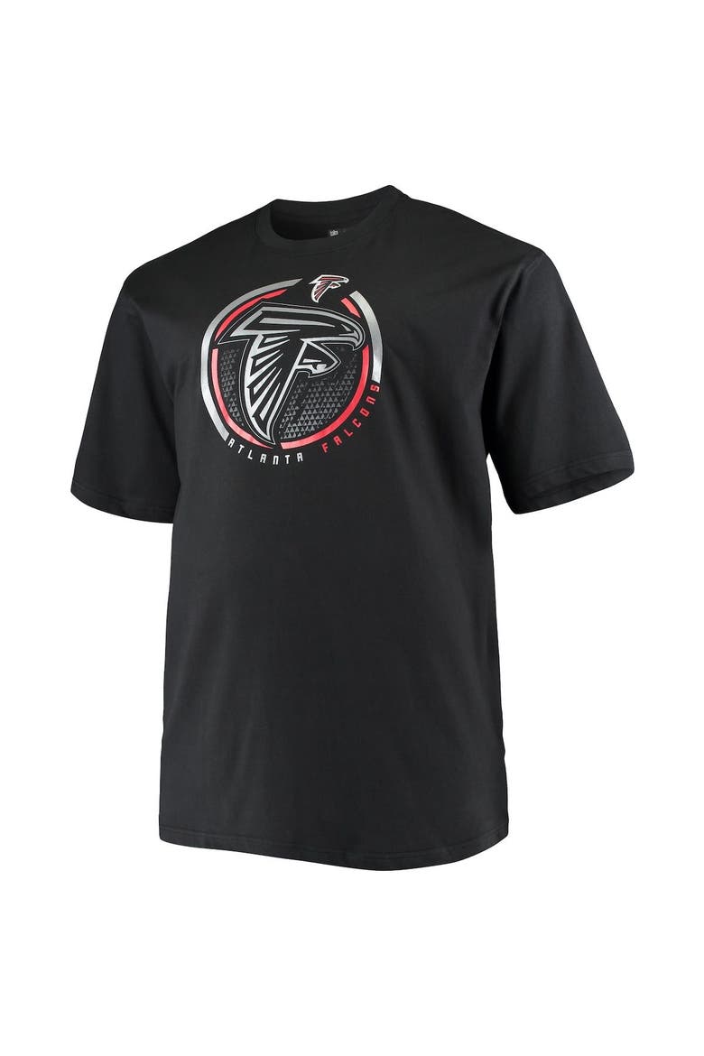 Men's Fanatics Branded Black Atlanta Falcons Big & Tall Color Pop T-Shirt, Alternate, color, Black