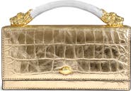 Alexis Bittar Lioness Croc Embossed Leather Bag