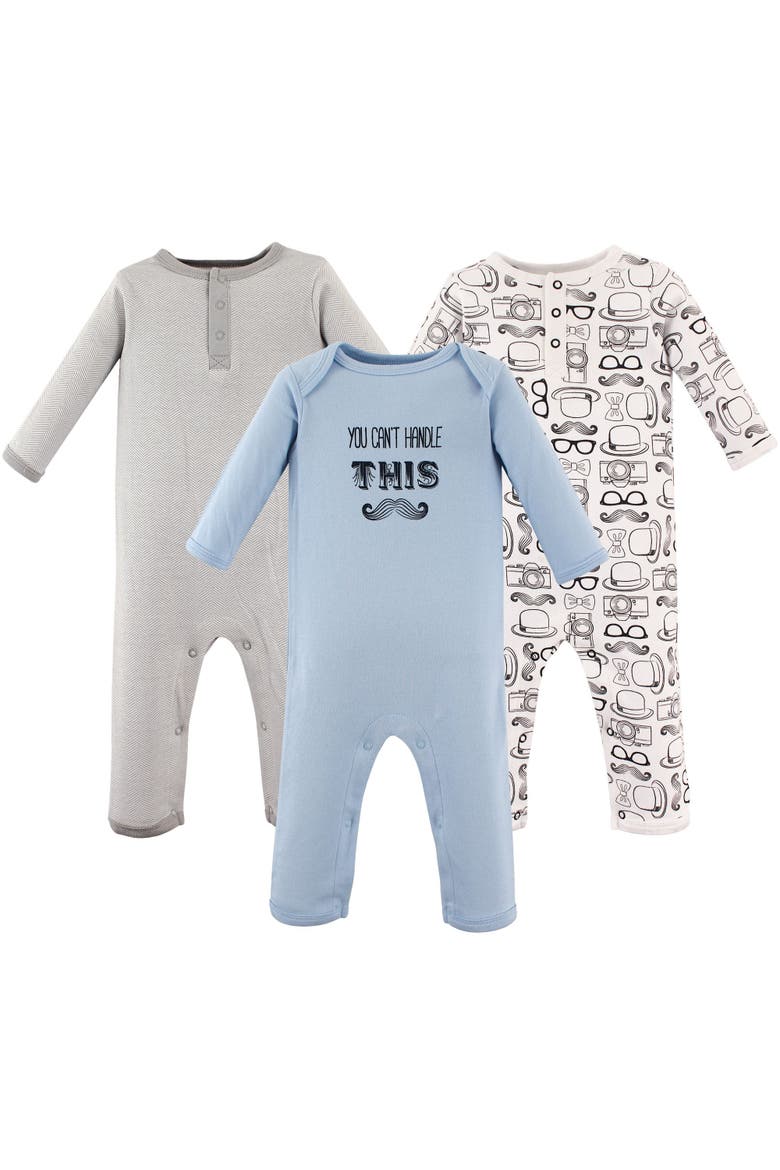 Triple Pack All-in-One Outfits, Main, color, Mustache