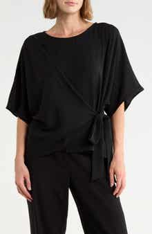 Side Tie Short Sleeve Top