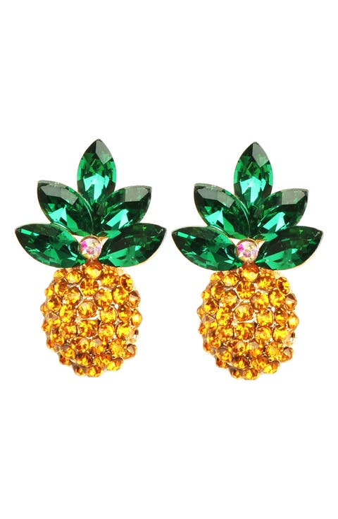 Ananas Pineapple Stud Earrings