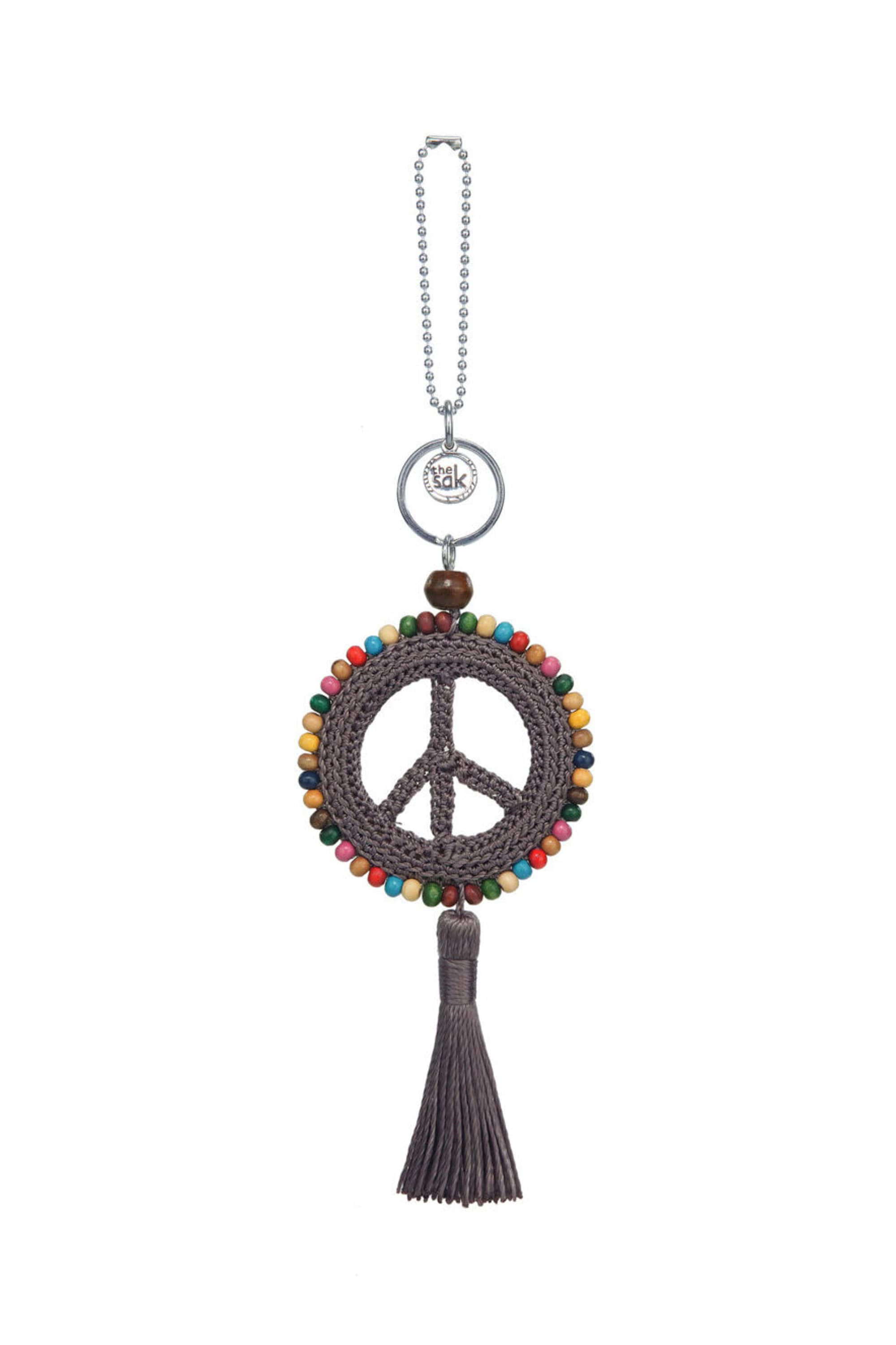 The Sak Yarnicharmz Crochet Peace Dangle, Main, color, Mushroom