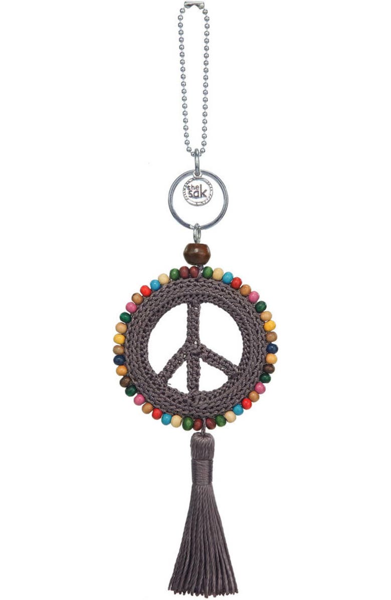 The Sak Yarnicharmz Crochet Peace Dangle, Main, color, Mushroom