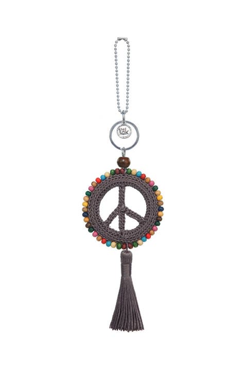 Yarnicharmz Crochet Peace Dangle