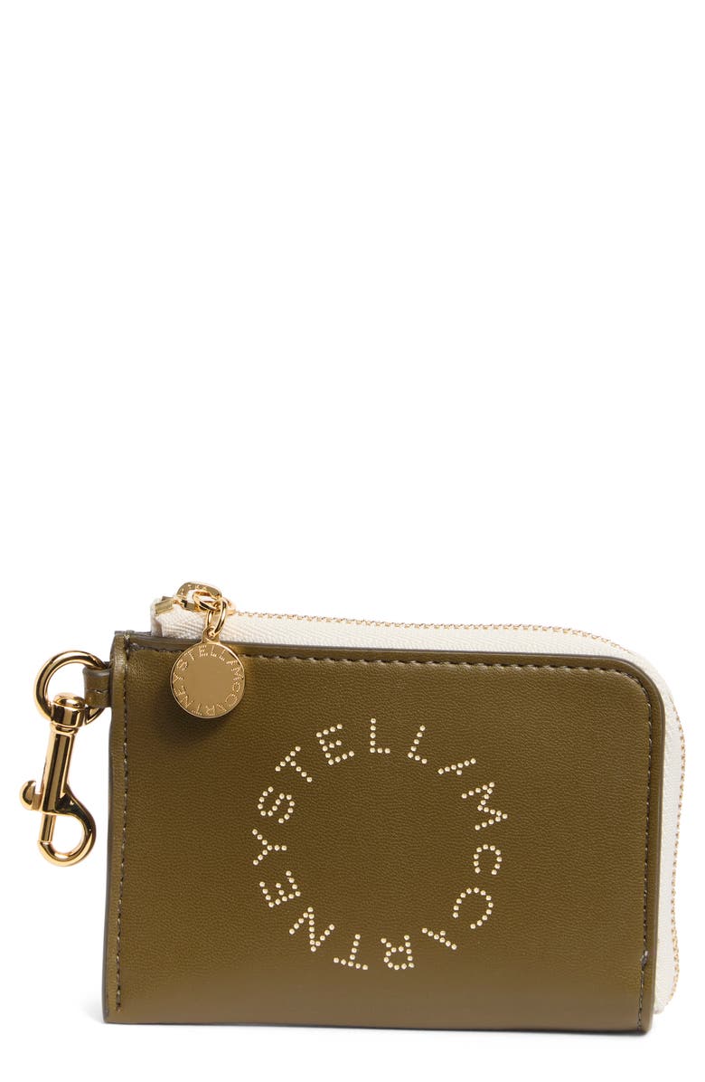 Stella McCartney Zip Coin Wallet, Main, color, 
