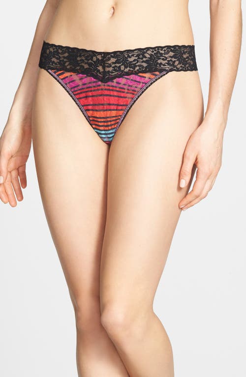 Hanky Panky Print Original Rise Thong In Multi