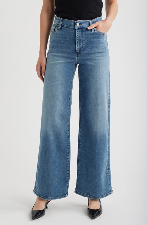 Le Slim Palazzo High Waist Wide Leg Jeans