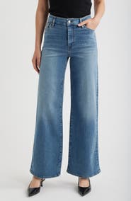 FRAME Le Slim Palazzo High Waist Wide Leg Jeans