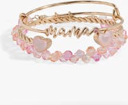 Alex and Ani April Birthstone Emerald Cut Bangle