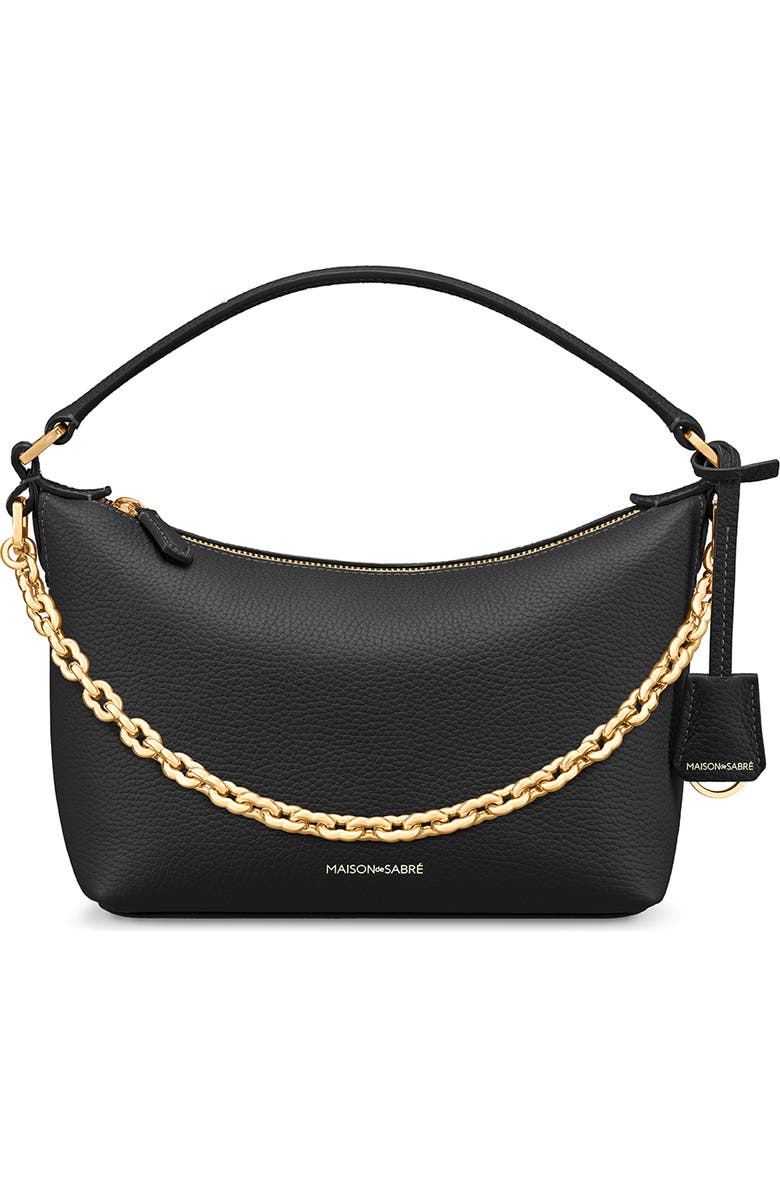 MAISON de SABRÉ The Limited-Edition Soft Hobo, Main, color, Black Caviar