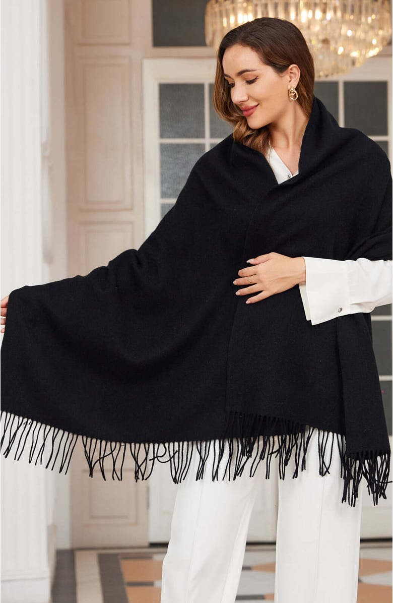 SILKSILKY Pure Wool Scarf Shawl, Alternate, color, 