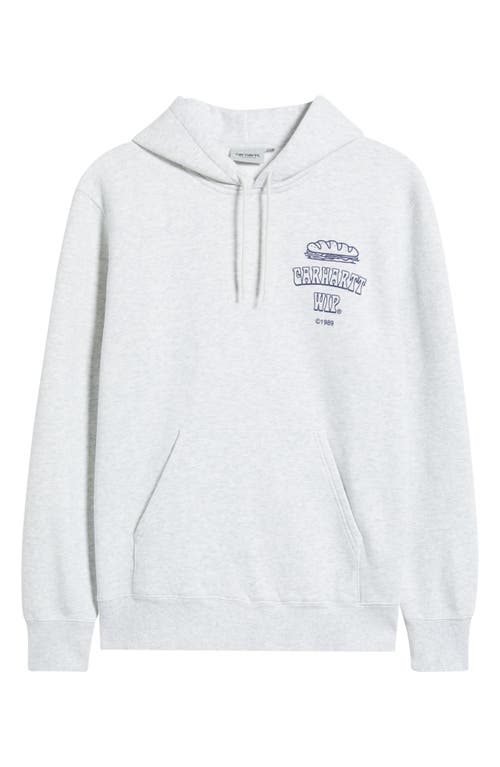 Carhartt Work In Progress Sandwich Graphic Hoodie In Gray