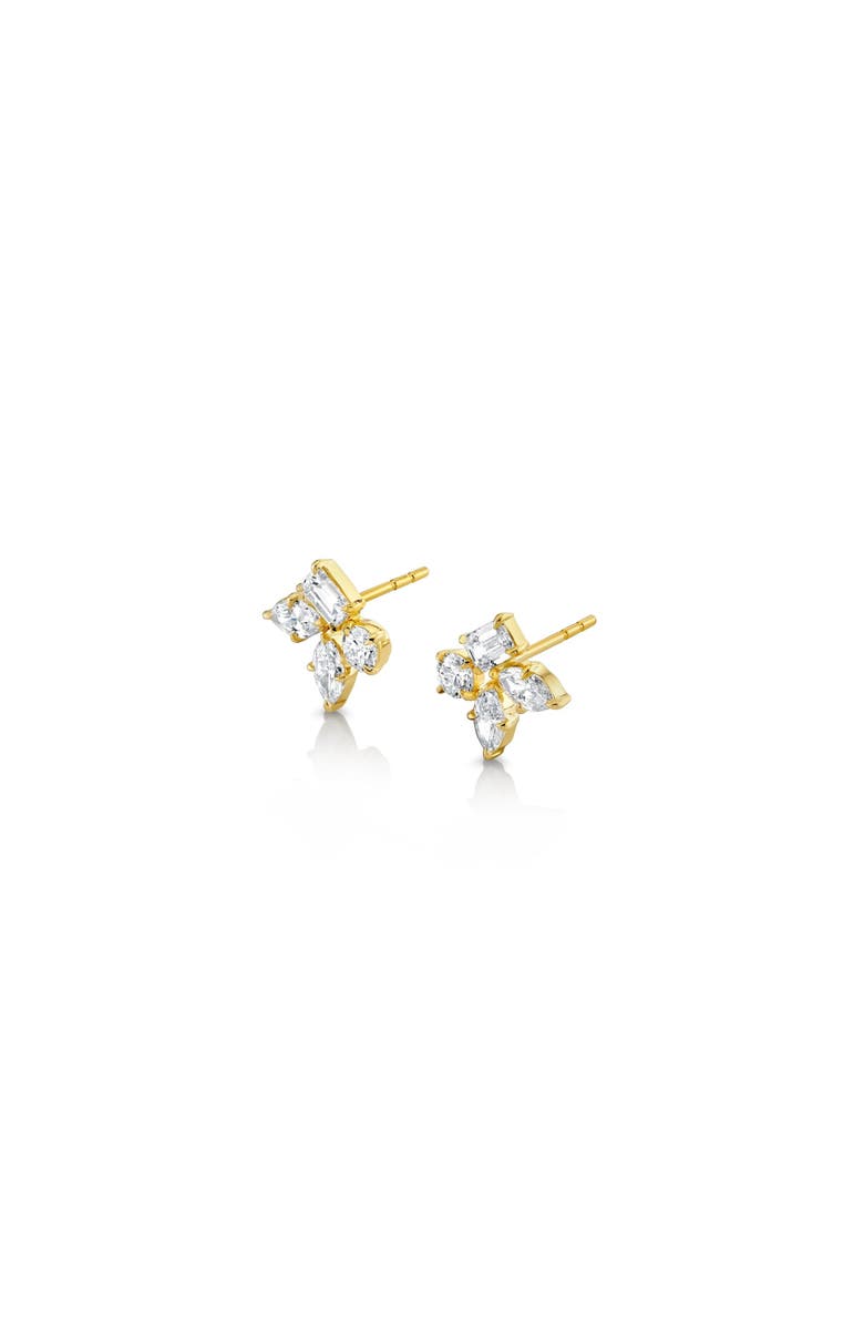 Michael M Montage Cluster Stud Earrings, Main, color, Yellow Gold