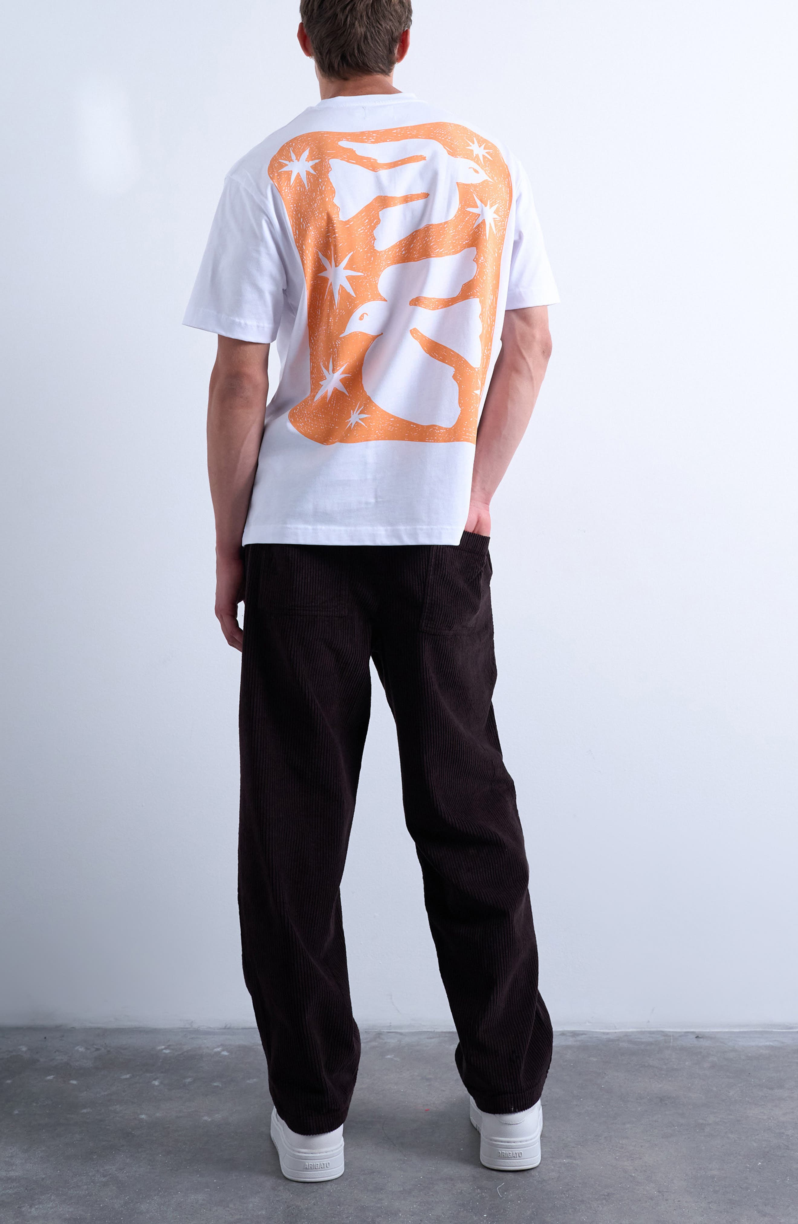 Flat Front Tapered Cotton Corduroy Pants - image 4