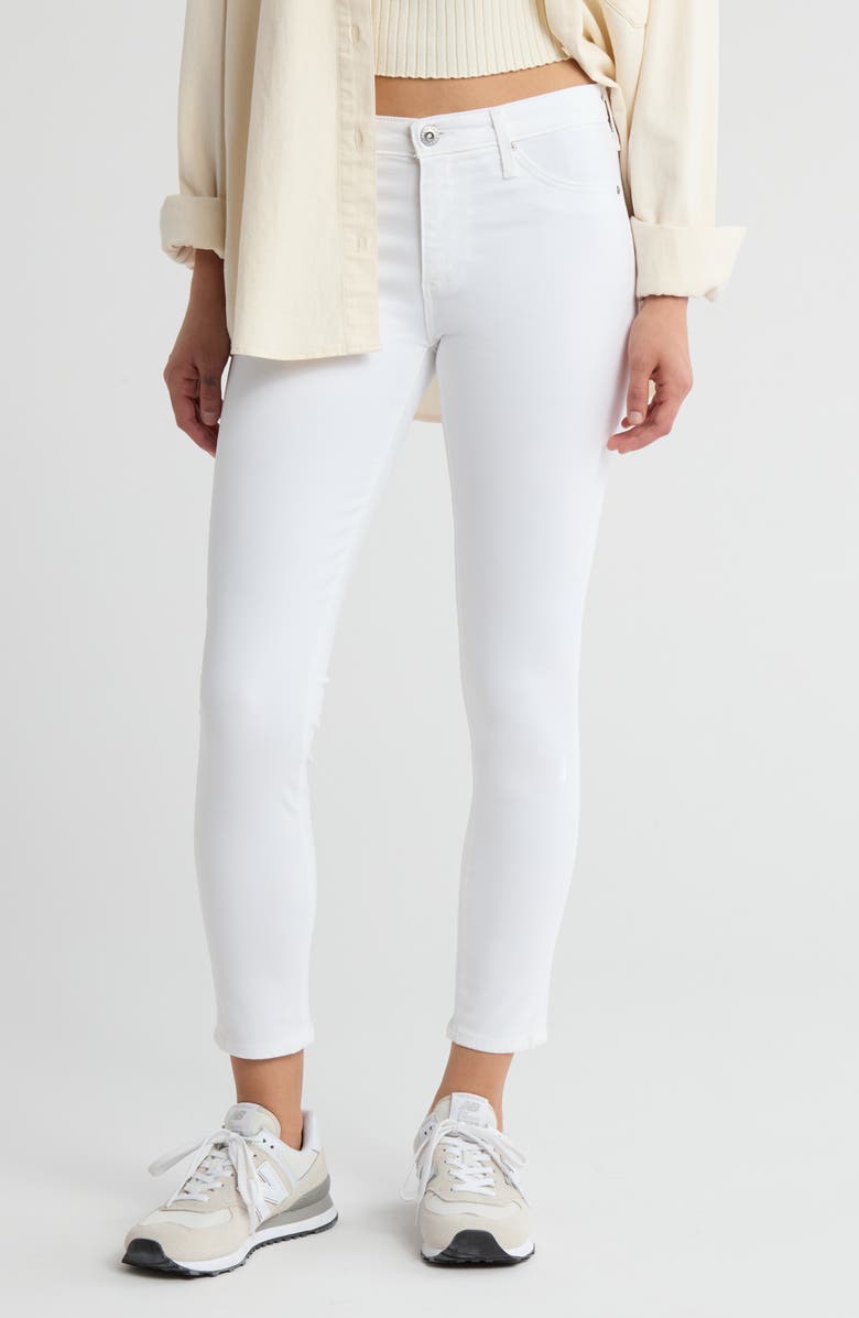 AG Abbey Ankle Jeans, Main, color, White