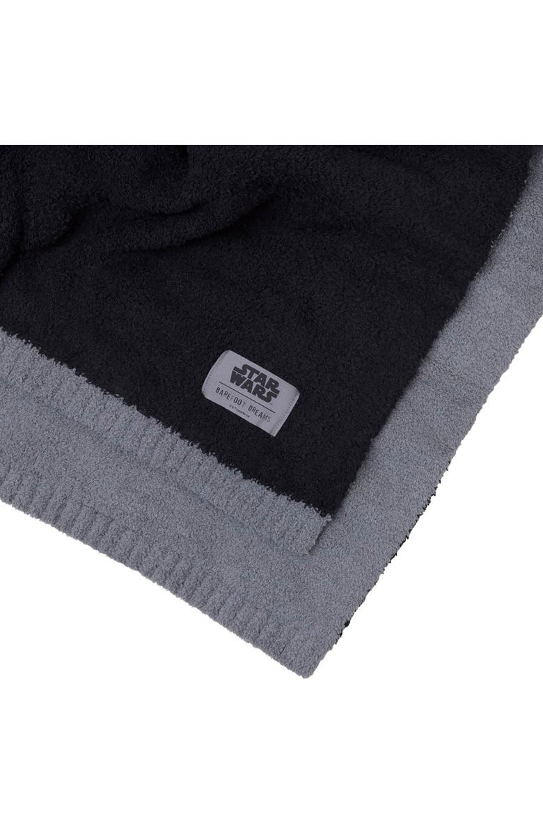 Barefoot Dreams<sup>®</sup> x Star Wars<sup>™</sup> CozyChic<sup>™</sup> Mandalorian Throw Blanket, Alternate, color, Graphite/ Carbon