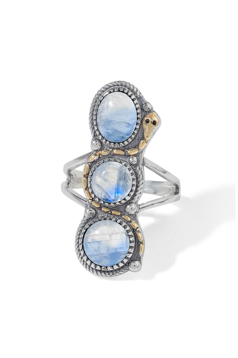 Silver Plate Ring, Alternate, color, BLUE
