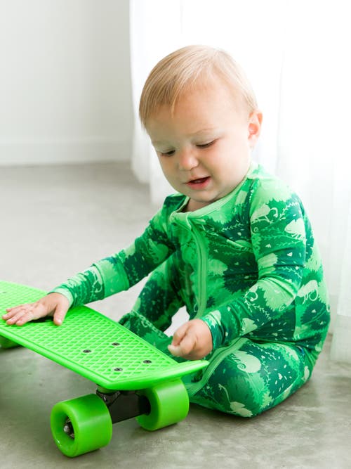 RUGGEDBUTTS RUGGEDBUTTS SOFTSNOOZE BABY BOYS ONE PIECE FOOTIE PAJAMAS