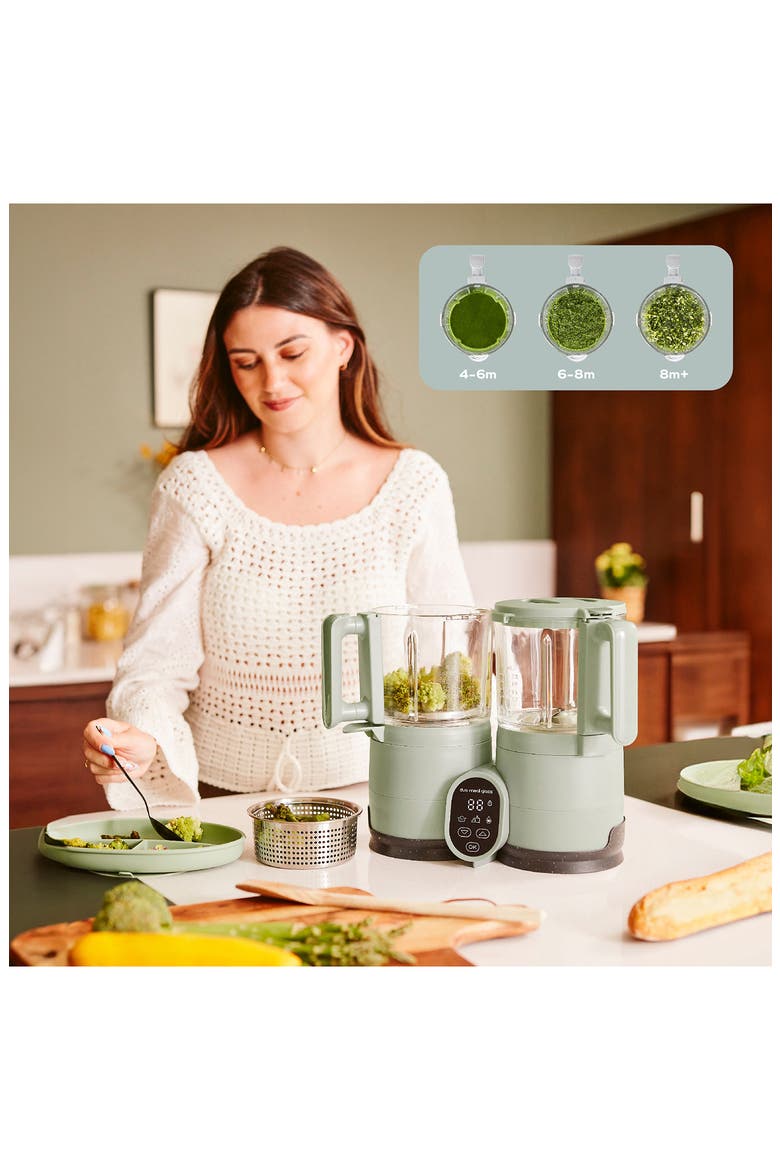 Duo Meal Glass Pro Baby Food Maker, Alternate, color, CELADON GREEN