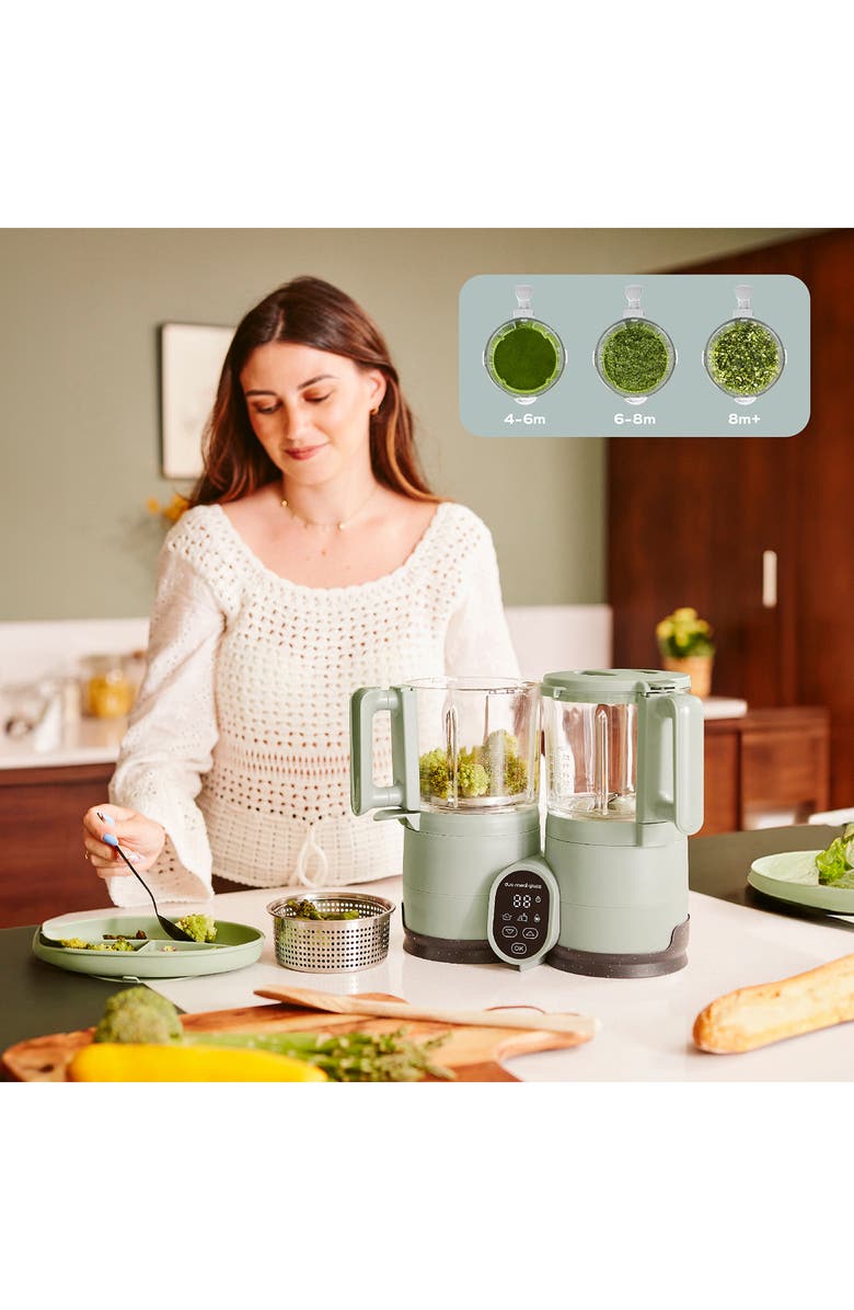 Babymoov Duo Meal Glass Pro Baby Food Maker, Alternate, color, Celadon Green