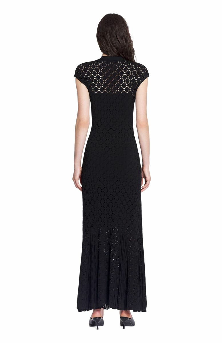 Lanvin Long Dress In Lace Effect Knit, Alternate, color, 