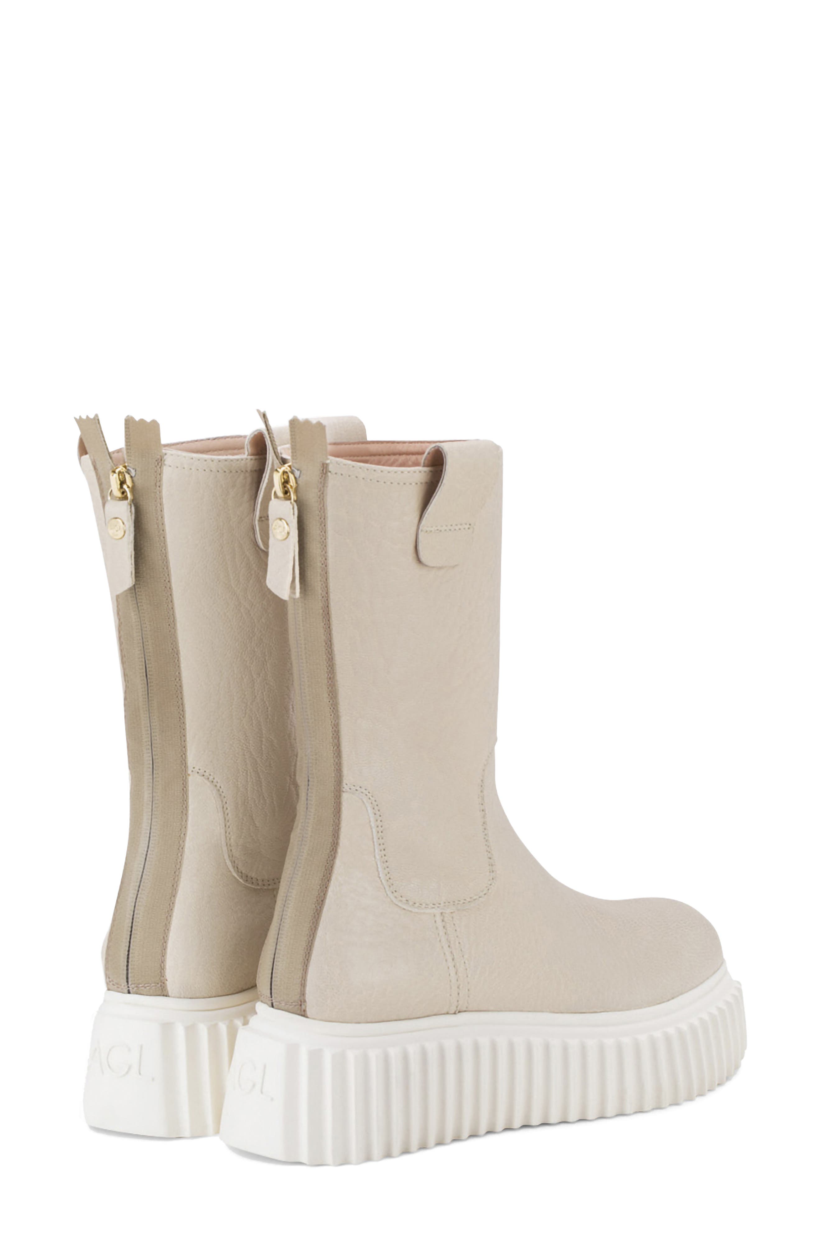Milagros Leather Boot, Alternate, color, MILKY