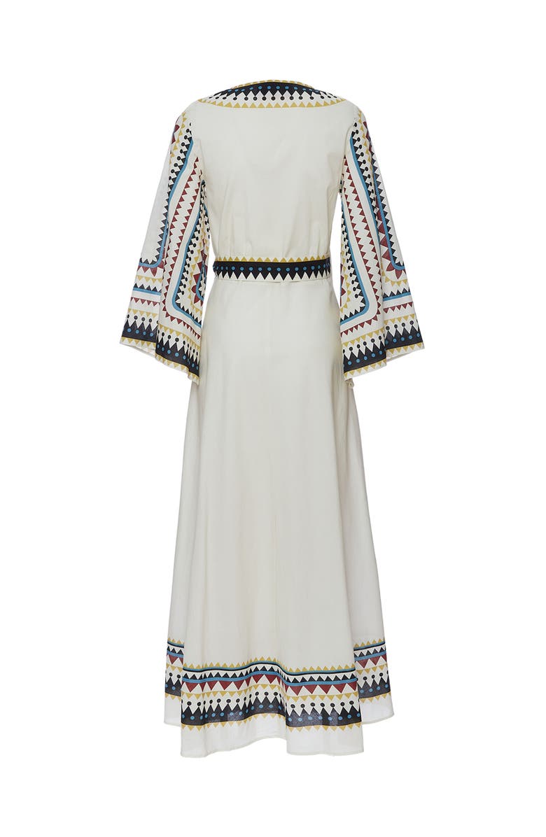 La DoubleJ The Wrap Dress Doric Placée Cream, Alternate, color, Doric Placée Cream
