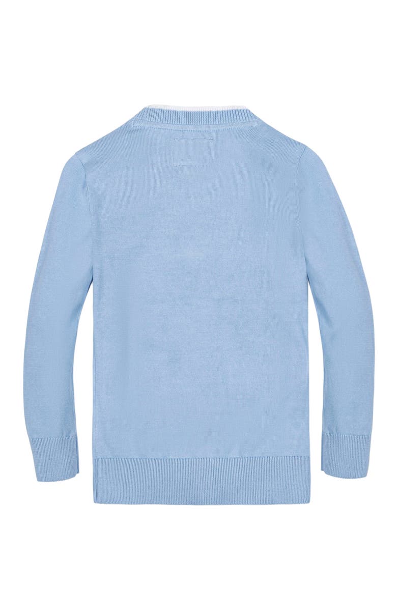 Hope & Henry Baby Boys' Organic Tipped Cardigan, Infant, Alternate, color, 