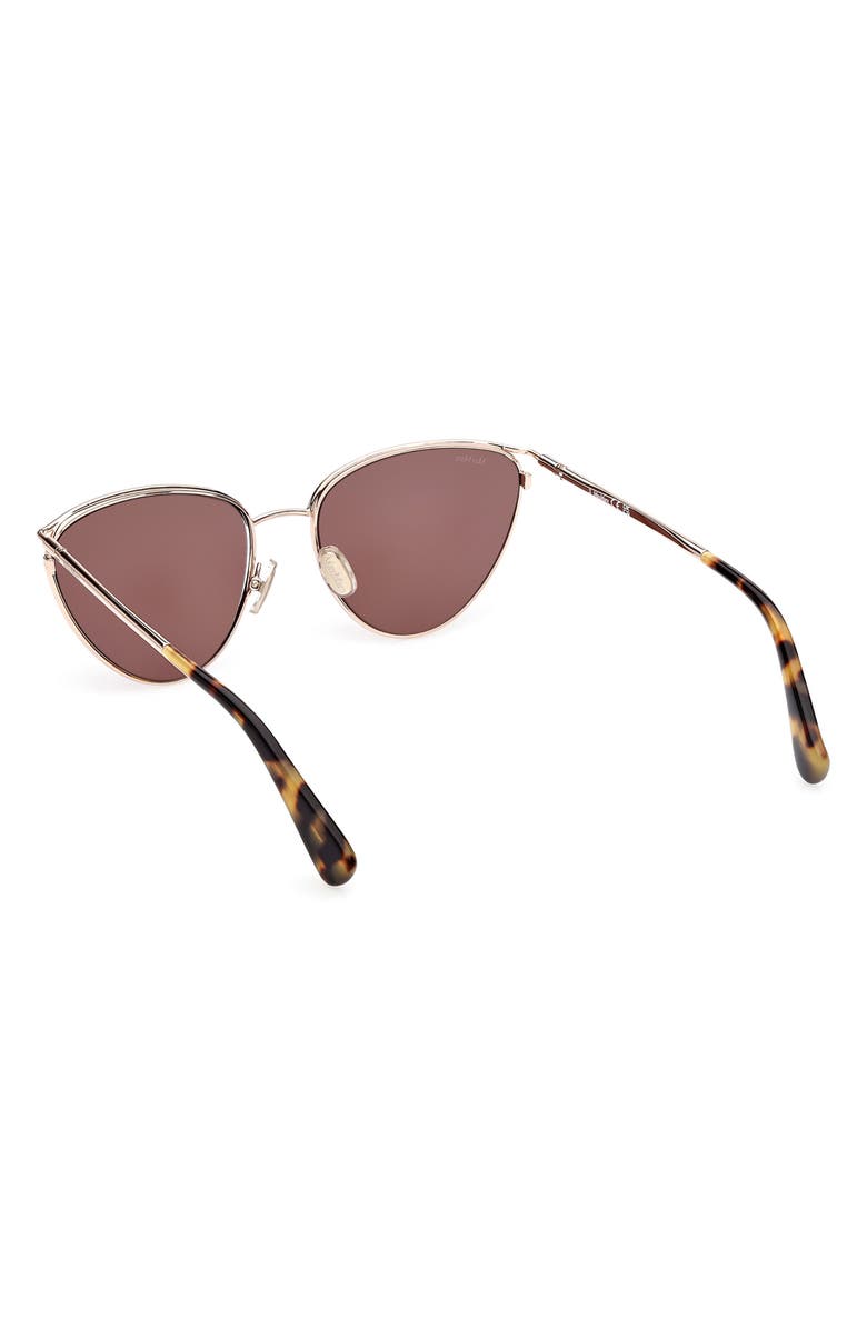 Max Mara 56mm Pilot Sunglasses, Alternate, color,