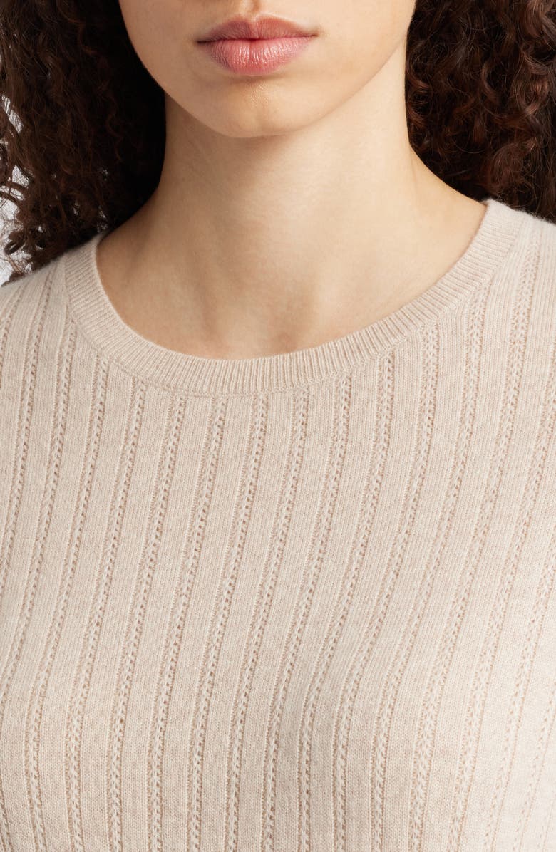 rag & bone Wren Cashmere Sweater, Alternate, color, Oatmeal