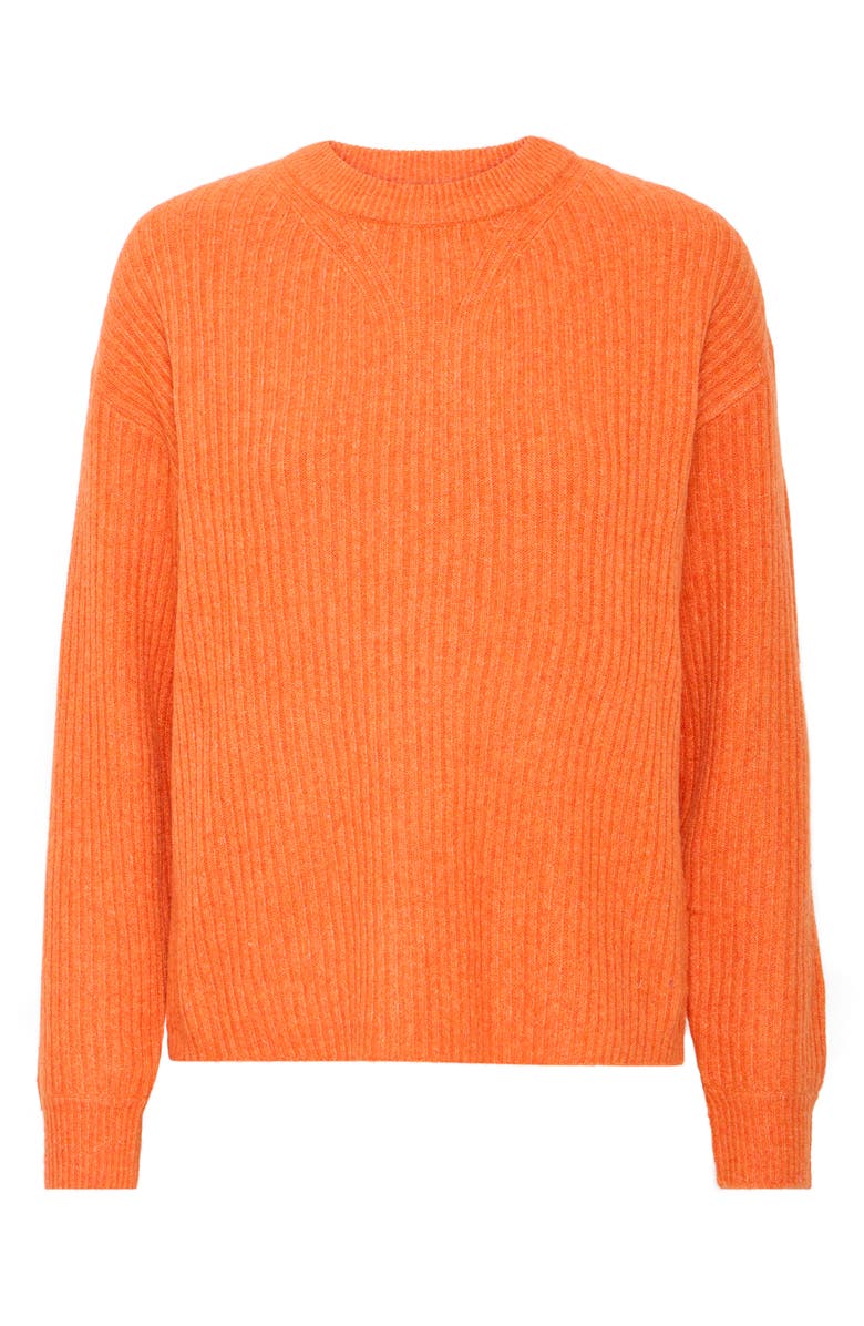 B.YOUNG Onema Long Sleeve Crewneck Knit Sweater, Main, color, Havrvest Pumpkin Mix