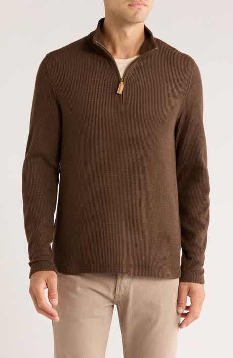 Rainforest Heritage Lux Waffle Knit Quarter Zip Pullover
